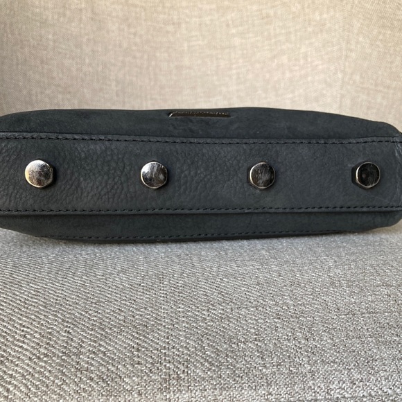 Rebecca Minkoff Black Leather Chain-Link Crossbody Bag - Picture 5 of 12